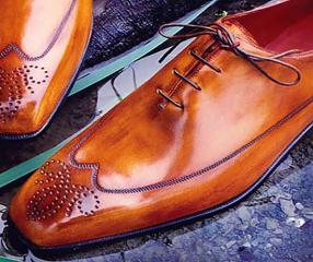 Expensive shoes in the shop Manhattan